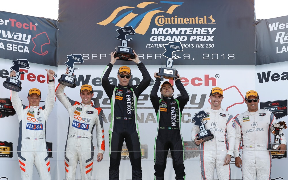Derani, van Overbeek Come From Behind to Win America's Tire 250 in No. 22 Tequila Patron Nissan